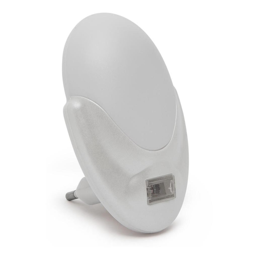 LED Pistorasia suuntavalo hämärätunnistimella LED/1W/230V