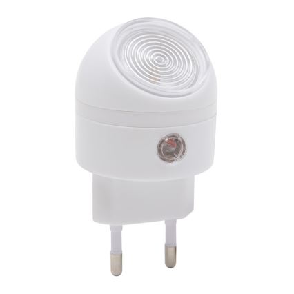 LED Pistorasia suuntavalo hämärätunnistimella LED/1W/230V