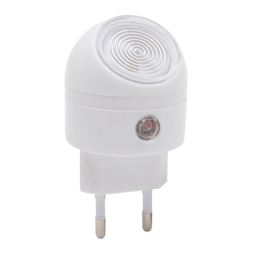 LED Pistorasia suuntavalo hämärätunnistimella LED/1W/230V