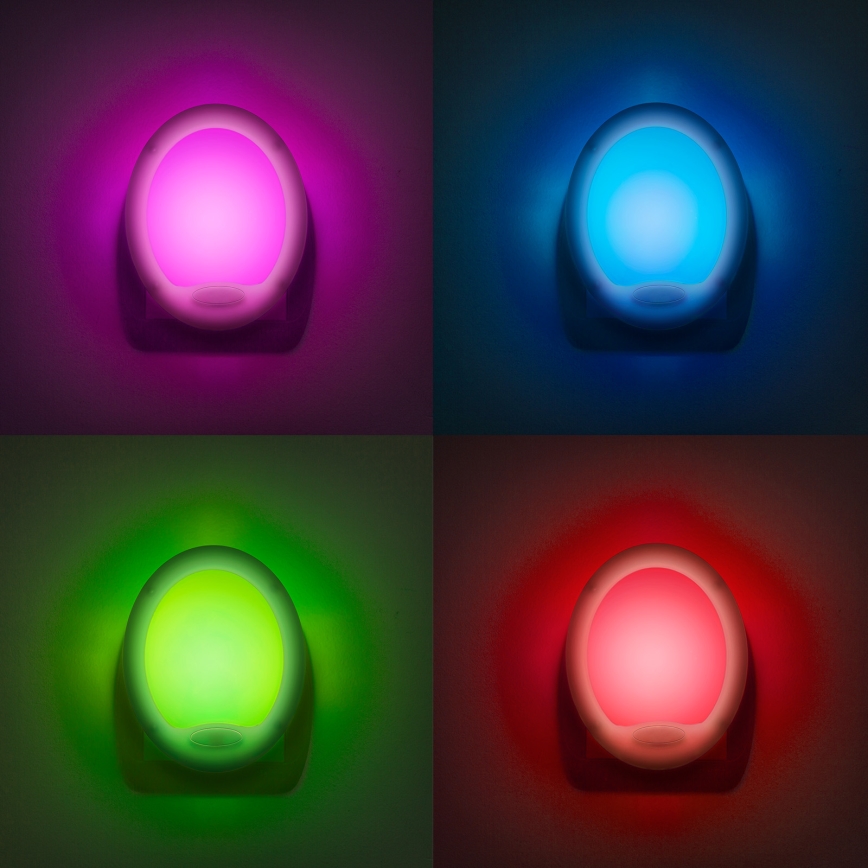 LED Pistorasia suuntavalo LED/1,5W/230V monivärinen