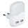 LED Pistorasia yövalo hämärätunnistimella 2xUSB LED/0,45W/230V 4000K