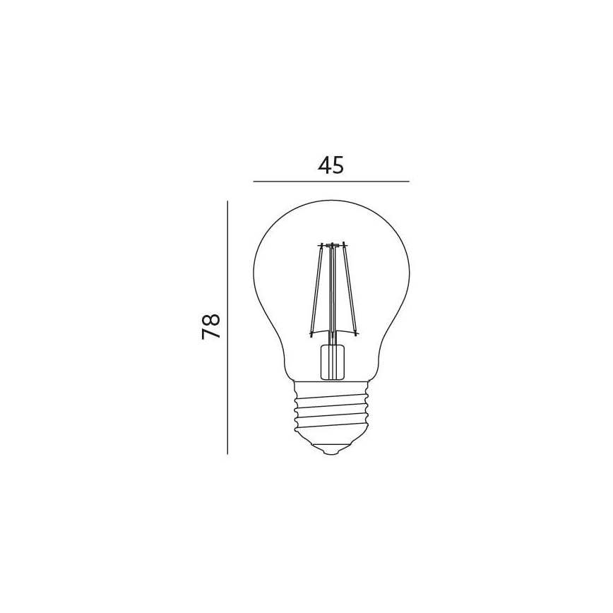 LED-polttimo 1xE27/4W/230V 3000K
