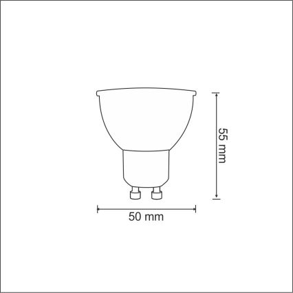 LED-polttimo 1xGU10/3,5W/230V 3000K