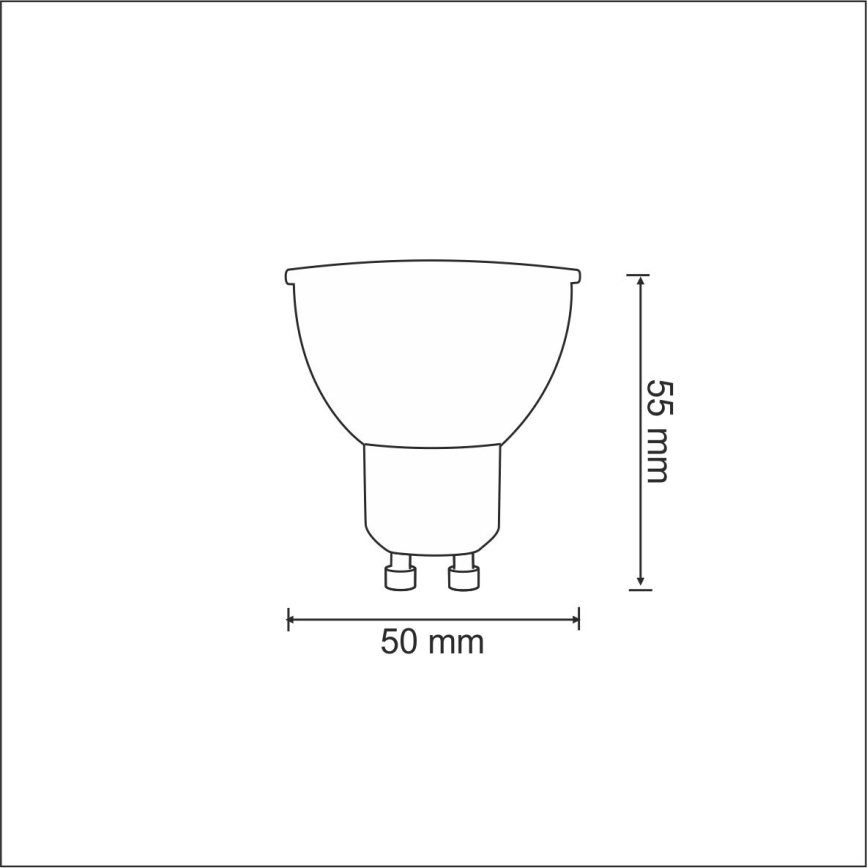 LED-polttimo 1xGU10/3,5W/230V 3000K