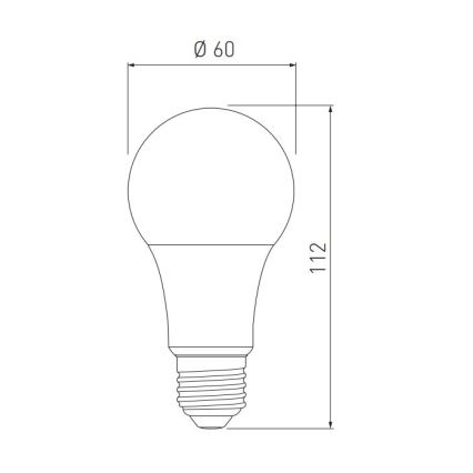LED-polttimo A60 E27/10W/230V 3000/4000/6400K