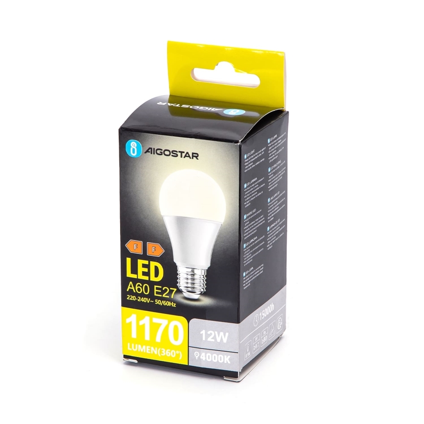 LED-polttimo A60 E27/12W/230V 4000K - Aigostar