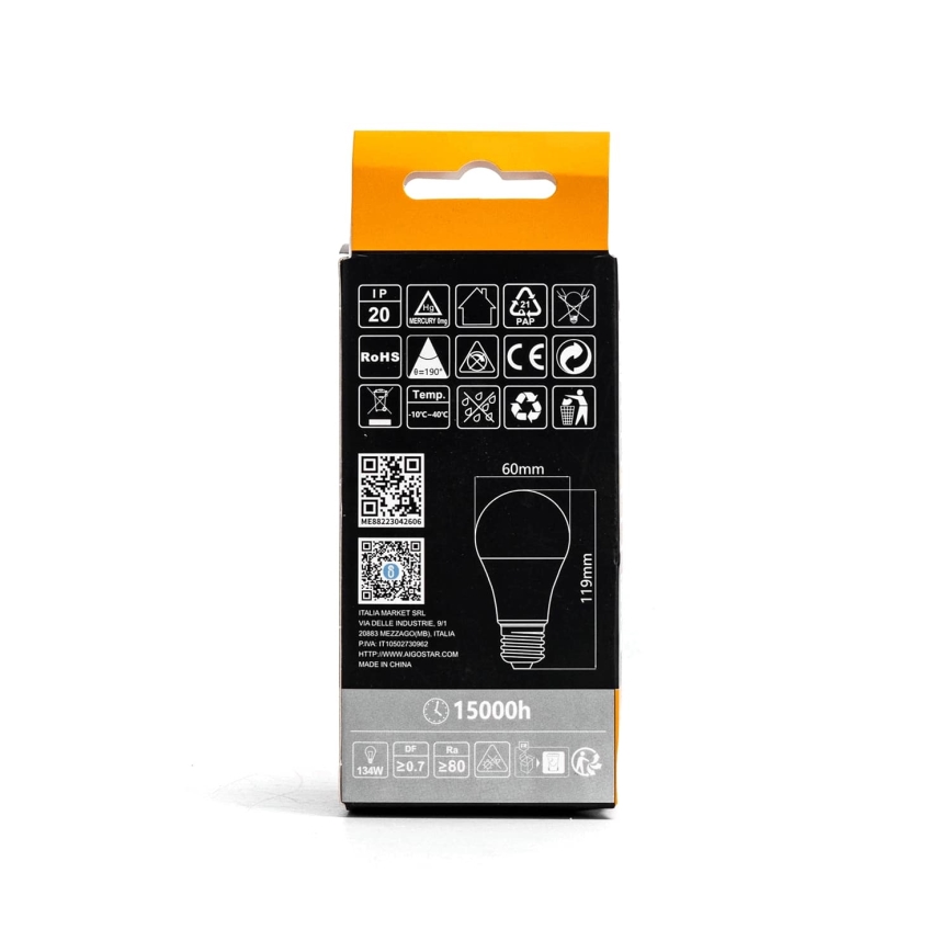 LED-polttimo A60 E27/21W/230V 3000K - Aigostar