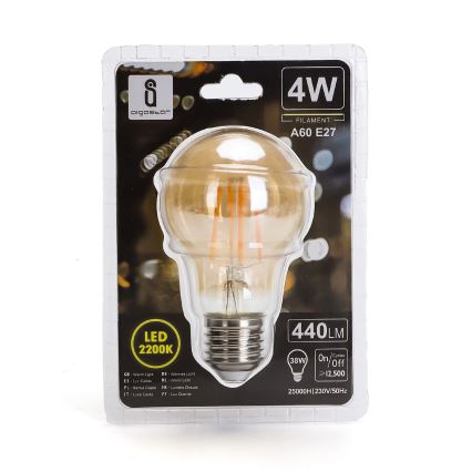 LED Polttimo A60 E27/4W/230V 2200K - Aigostar