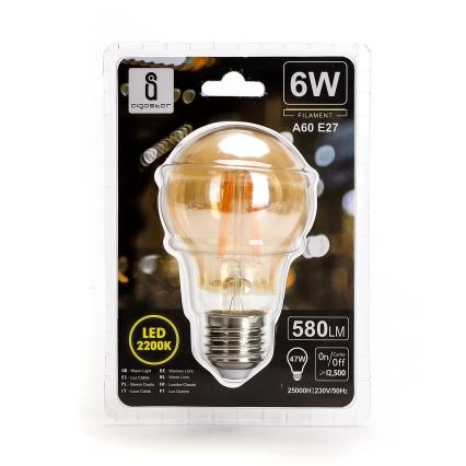 LED-polttimo A60 E27/6W/230V 2200K - Aigostar