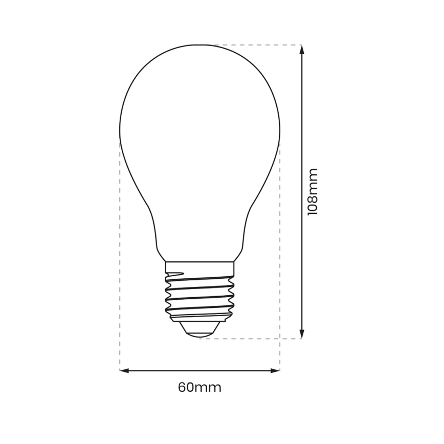 LED-polttimo A60 E27/8W/230V 4000K