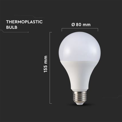 LED-polttimo A80 E27/20W/230V 4000K