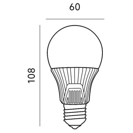 LED Polttimo anturilla E27/9W/230V 6500K