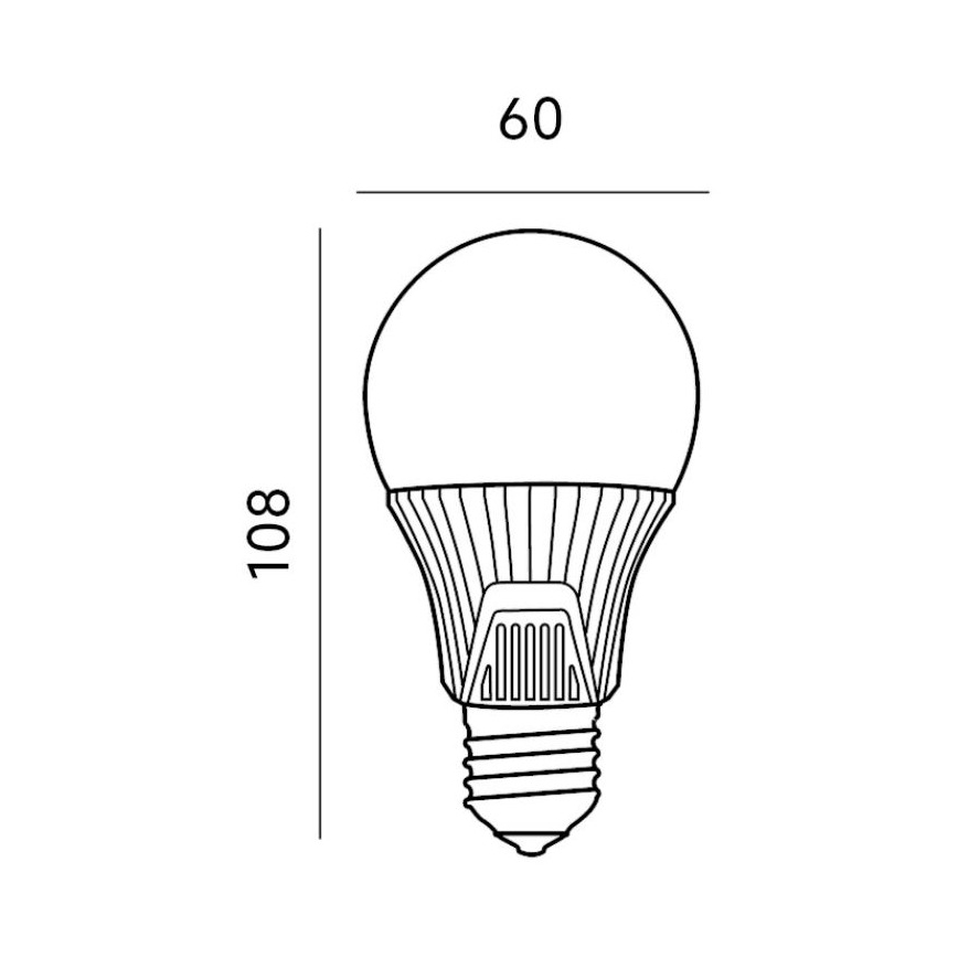 LED Polttimo anturilla E27/9W/230V 6500K