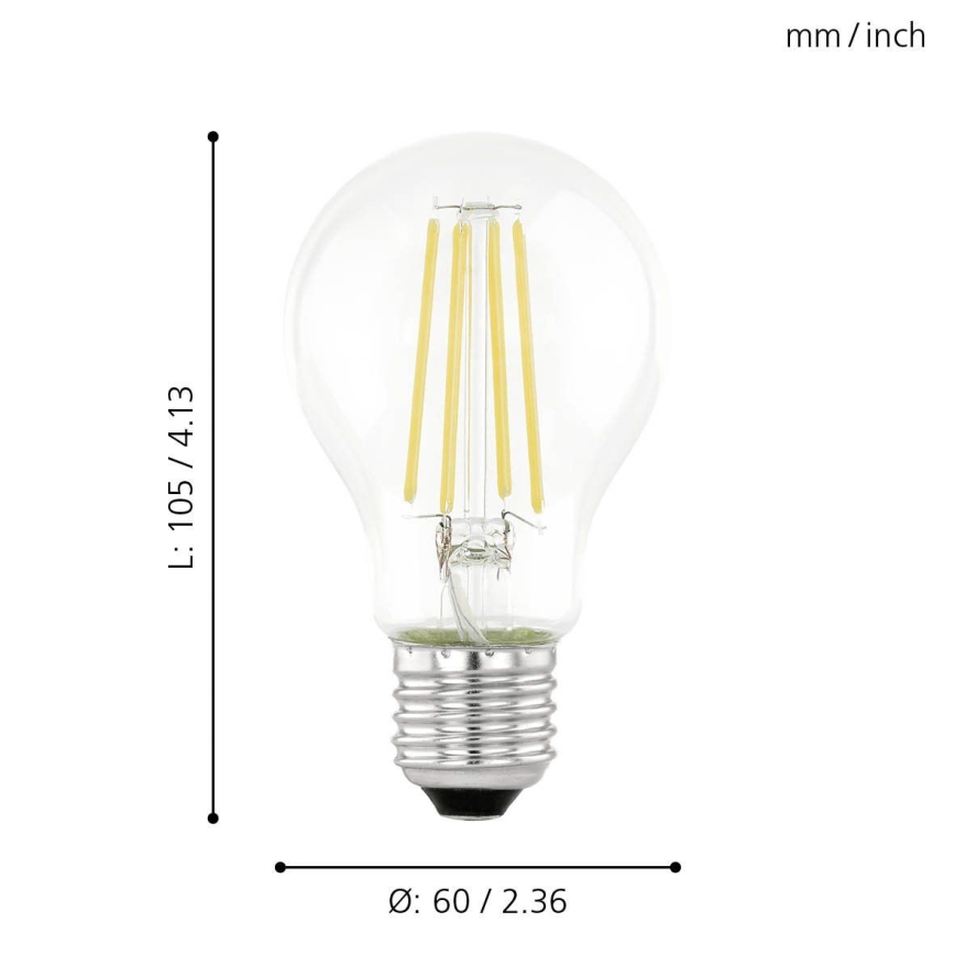 LED-polttimo anturilla VINTAGE A60 E27/6W/230V 3000K - Eglo 11886