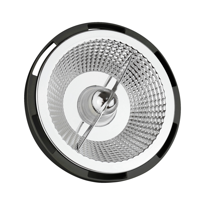 LED-polttimo AR111 GU10/12W/230V  3000K 15° musta
