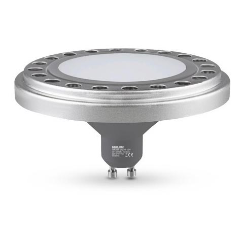 LED-polttimo AR111 GU10/12W/230V 3000K hopea 120°