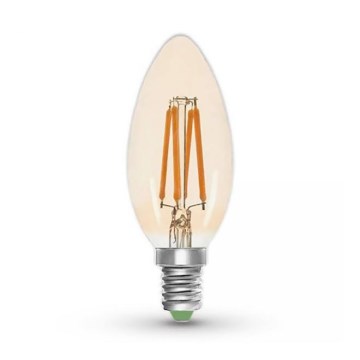 LED-polttimo CLASIC AMBER C35 E14/5W/230V 2200K -  Brilagi