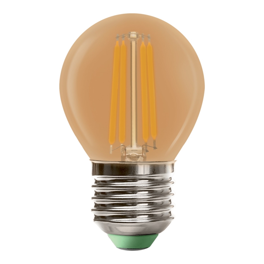 LED-polttimo CLASIC AMBER G45 E27/4W/230V 2200K -  Brilagi