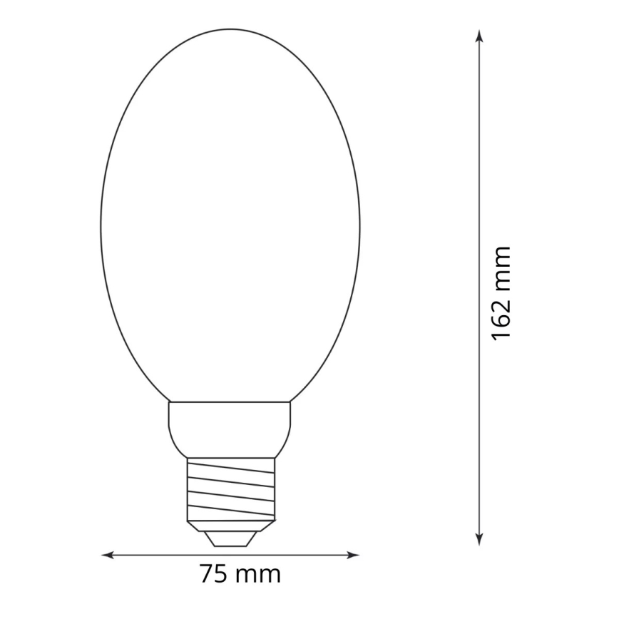 LED Polttimo DECO VINTAGE B75 E27/4W/230V 1800K