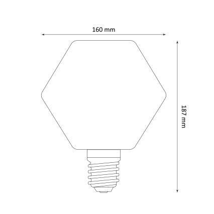 LED Polttimo DECO VINTAGE E27/4W/230V 1800K