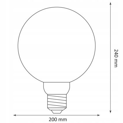 LED-polttimo DECO VINTAGE G200 E27/4W/230V 1800K