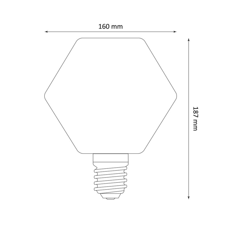 LED-polttimo DECO VINTAGE LB160 E27/4W/230V 1800K