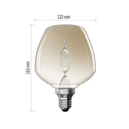LED-polttimo DECO VINTAGE S123 E27/3,5W/230V 1800K