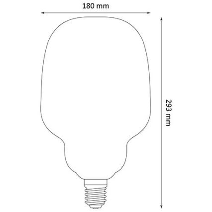 LED-polttimo DECO VINTAGE S180 E27/4W/230V 1800K