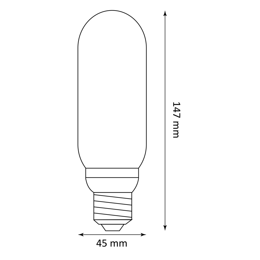 LED Polttimo DECO VINTAGE T45 E27/4W/230V 1800K