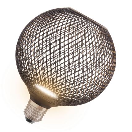 LED-polttimo DECOR FLAT G125 E27/3,5W/230V 2700K musta - Osram