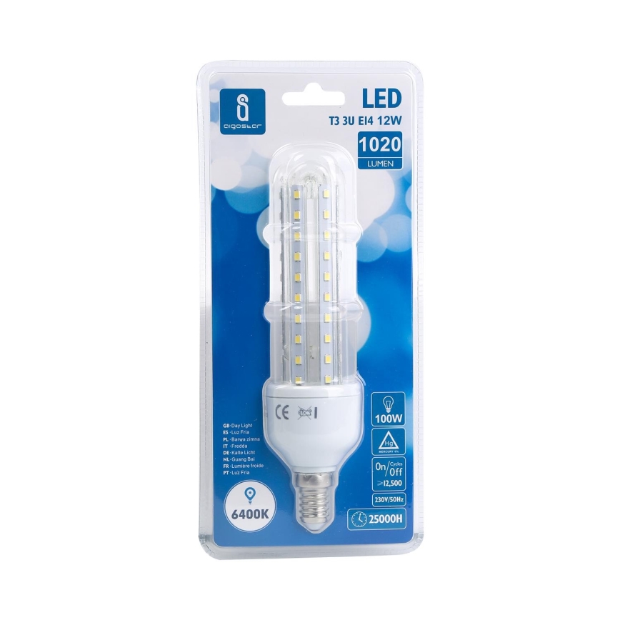 LED Polttimo E14/12W/230V 6400K - Aigostar