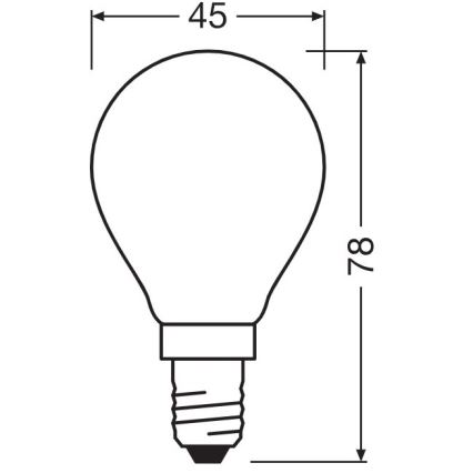 LED-polttimo E14/5,5W/230V 2700K - Osram