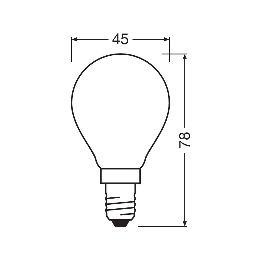 LED-polttimo E14/5,5W/230V 2700K - Osram