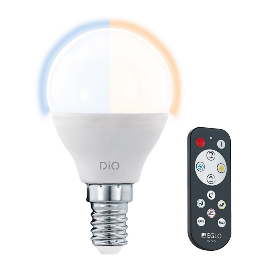 LED-polttimo E14/5W/230V 2700K-6500K + Kauko-ohjaus - Eglo 11805