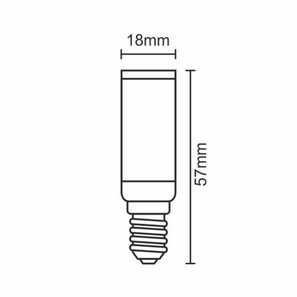 LED-polttimo E14/5W/230V 2800K