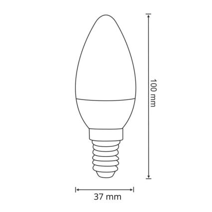 LED-polttimo E14/6,3W/230V