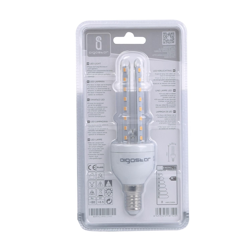 LED Polttimo E14/8W/230V 3000K - Aigostar
