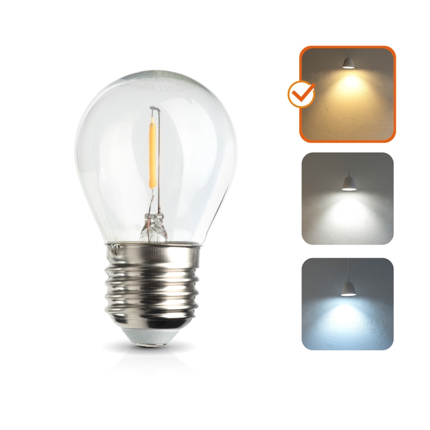 LED polttimo E27/1,3W/230V 3000K