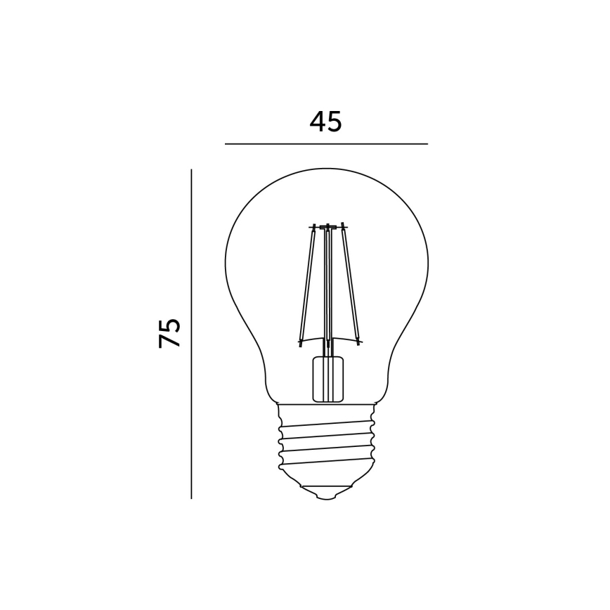 LED polttimo E27/1,3W/230V 3000K
