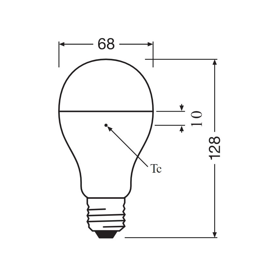 LED-polttimo E27/19W/230V 2700K - Osram