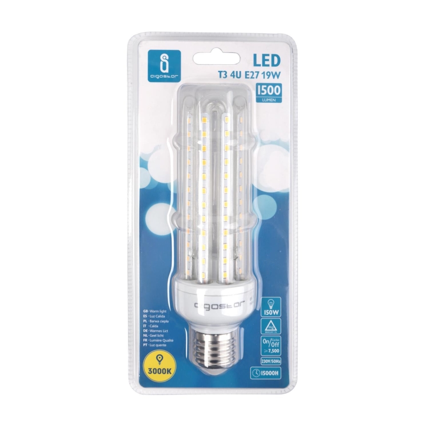 LED Polttimo E27/19W/230V 3000K - Aigostar