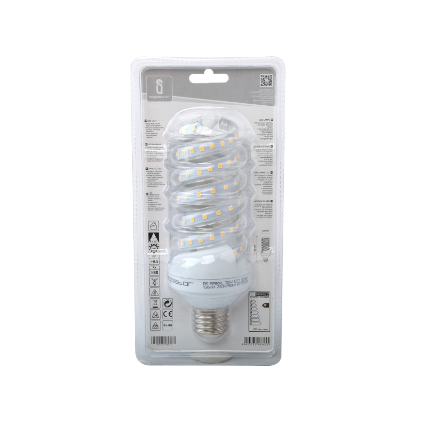 LED Polttimo E27/20W/230V 3000K - Aigostar