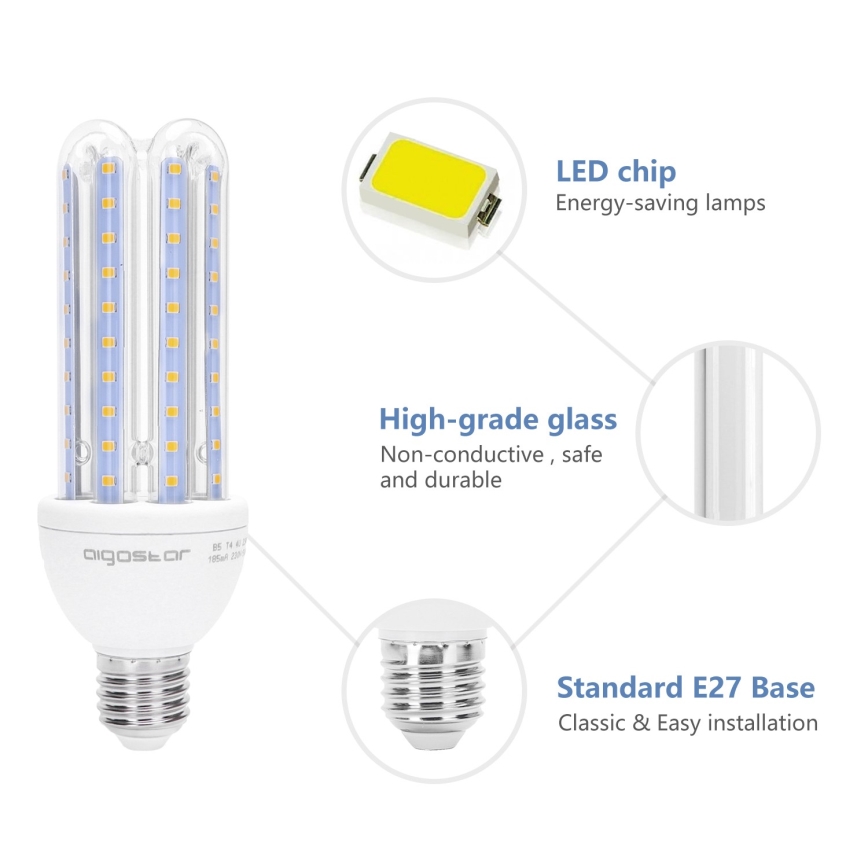 LED-polttimo E27/23W/230V 3000K - Aigostar