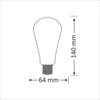 LED-polttimo E27/4W/230V 2000K