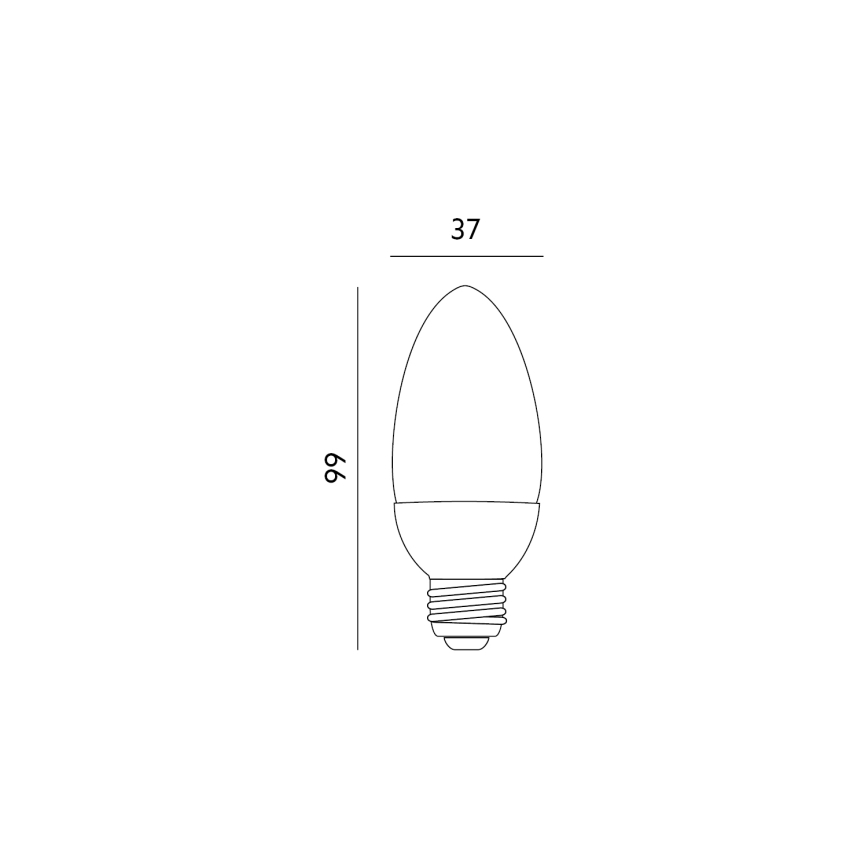 LED-polttimo E27/6W/230V 3000K