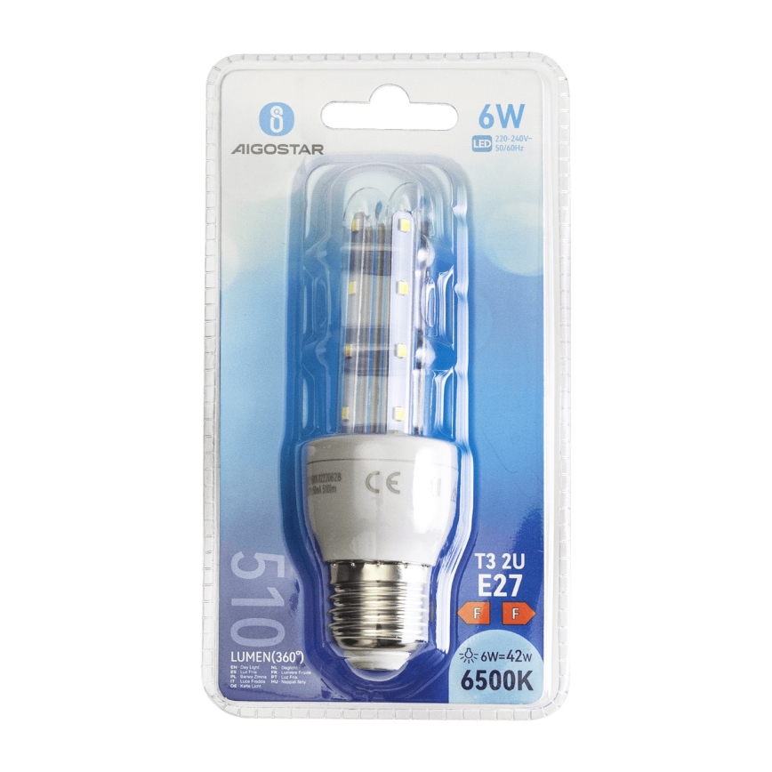 LED-polttimo E27/6W/230V 6500K - Aigostar