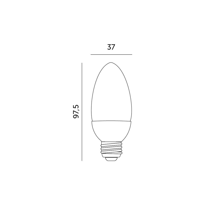 LED-polttimo E27/7W/230V 3000K