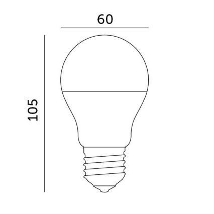LED-polttimo E27/8,5W/230V 4000K
