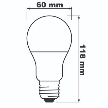 LED-polttimo ECO E27/13W/230V 4000K 1521lm