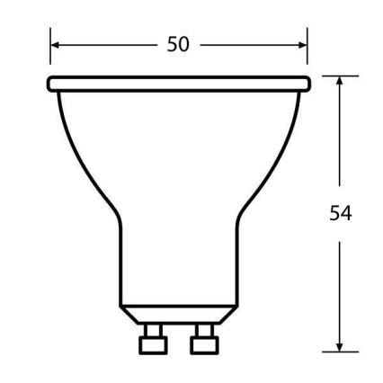 LED-polttimo ECO GU10/5W/230V 2700K 350lm